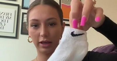Woman starts debate over unusual way her boyfriend puts his socks together