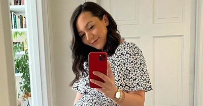 Hollyoaks' Nadine Mulkerrin cradles baby bump after confusing fans with newborn pic