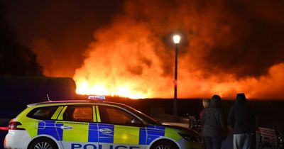 Parkgate fire: Scary 'wall of flames' breaks out on marshland near Wirral seafront