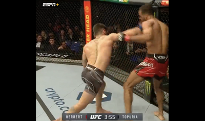 UFC Fight Night 204 video: Ilia Topuria blasts Jai Herbert with massive right hand in KO win