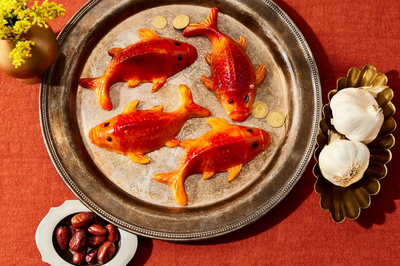 I'm making marzipan goldfish for Nowruz