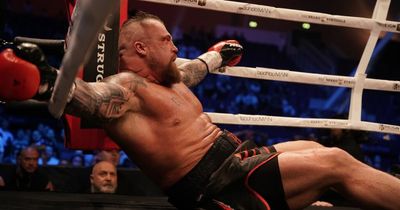 Thor Bjornsson knocks Eddie Hall down twice to beat rival in grudge fight