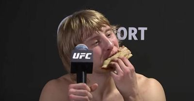 "Fat and happy" Paddy Pimblett scoffs entire pizza after first-round UFC win