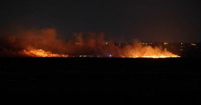 Fire crews remain in Parkgate after huge wildfire seen for miles
