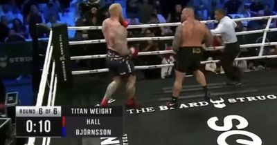Fans claim Eddie Hall vs Thor Bjornsson fight was stopped early in conspiracy theory