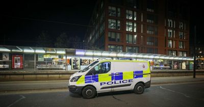 Man suffers serious facial injuries after assault in Piccadilly Gardens which left tram stop covered in blood