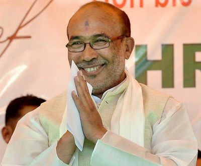N Biren Singh unanimously elected to be Manipur CM again