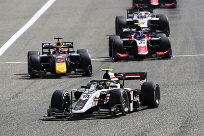 Bahrain F2: Pourchaire wins chaotic feature race from Lawson