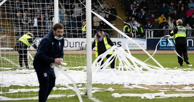 Rangers fans condemn Sydney Super Cup with tennis ball and toilet roll protest that delays Dundee clash TWICE