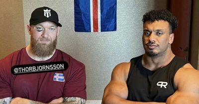Thor Bjornsson shows off black eye after settling Eddie Hall rivalry