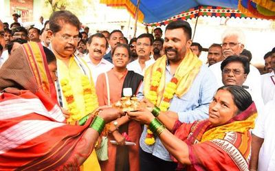 Minister lays foundation stone for development projects in Devatkal village