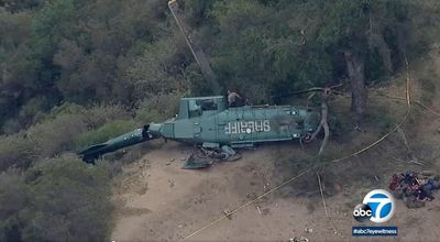 Authorities investigate crash of LA sheriff's helicopter