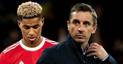 Gary Neville admits he would "hate" idea of Marcus Rashford leaving Man Utd