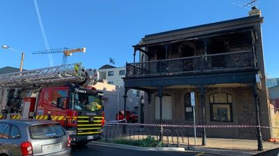 Former Adelaide CBD pub, Hanson Road fruit shop badly damaged in overnight fires