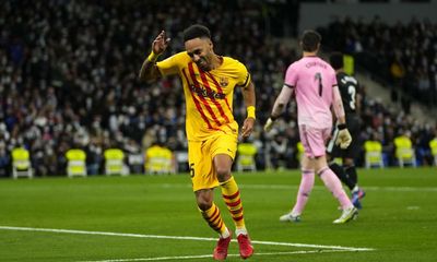 Aubameyang leads way for Barcelona with two goals in Real Madrid thrashing