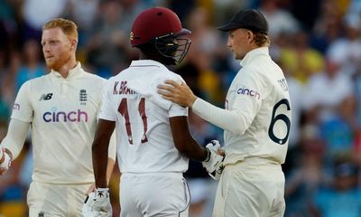 England frustrated by Kraigg Brathwaite again as second Test ends in draw