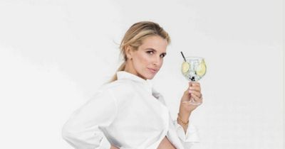 Pregnant Vogue Williams shows off baby bump in a new shoot with non-alcoholic G&T just weeks before she gives birth