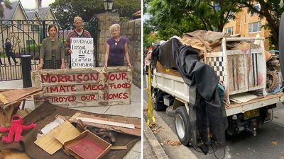 Lismore Locals Drove 700km To Dump A Fuckload Of Flood-Damaged Crap In The PM’s Front Yard