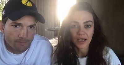 Mila Kunis and Ashton Kutcher praised by Ukrainian president Zelensky in video call