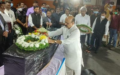 Ukraine crisis: Karnataka CM receives mortal remains of Naveen at KIA