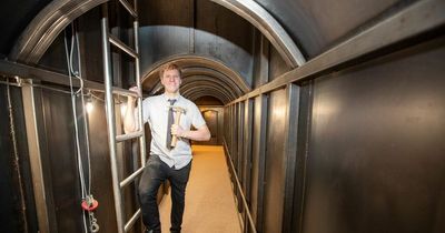 Man spends two years building tunnel from house to shed to avoid rain