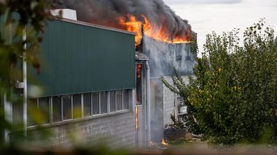 Hobart Guilford Young College fire burns through 'high fuel load' and destroys trade school