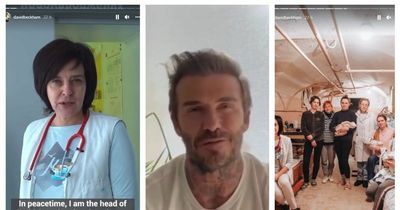 David Beckham hands control of Instagram account to Ukrainian doctor 'risking her life' to help new mums