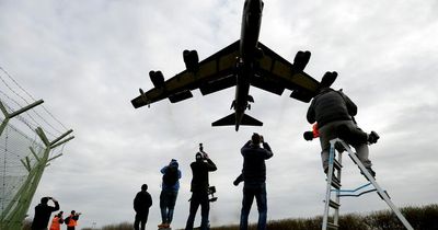 USAF B52 bomber flies out of RAF Fairford towards Europe as war in Ukraine continues