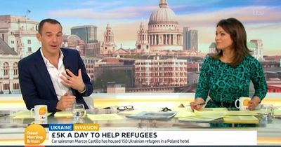 Martin Lewis fights tears on ITV Good Morning Britain as he's 'thrown off' by girl who went viral singing in a Ukraine bunker