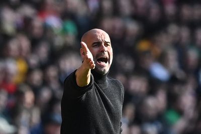 Pep Guardiola plays down Manchester City’s treble chances after reaching FA Cup semi-finals