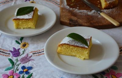 Rachel Roddy’s recipe for sponge cake with lemon custard filling