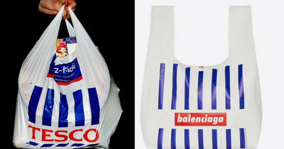 You can buy a Balenciaga designer bag that looks like a Tesco 20p one for £925