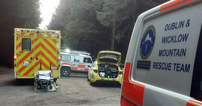 Man rushed to hospital after falling off bike high up in Dublin mountains