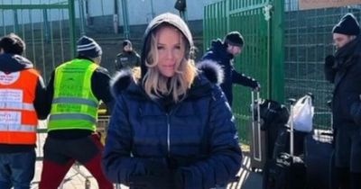 Amanda Holden 'overwhelmed' as she receives gift at Ukrainian border