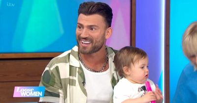 Jake Quickenden's crying baby son interrupts Loose Women as he runs onto set