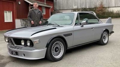 Classic BMW 3.0 CSi Receives 450-HP Tesla Powertrain, Body From CSL