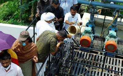 Kozhikode Corporation team, locals visit sewage treatment plant at Thiruvananthapuram