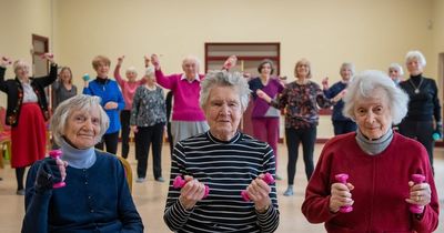 Britain's oldest exercise class - where participants have a combined age of more than 1,500 years