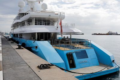 Russian billionaire's yacht docks in Gibraltar, detained by authorities