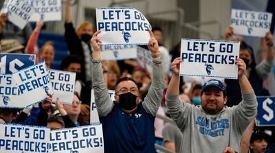 Saint Peter’s Cheerleading Squad Completes Incredible Journey To Watch Second Round NCAA Tournament Victory