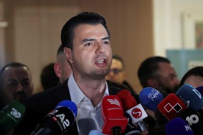 Albanian opposition leader resigns after party split