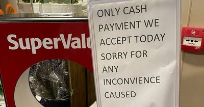 Card machines down in shops including Supervalu and Centra as Irish customers rage