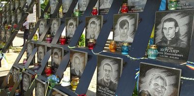 How Ukraine's personal, grassroots memorials honour individual citizens who fought for their nation