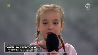 Ukrainian girl who sang Let it Go in a Kyiv bomb shelter sings to packed arena for charity concert