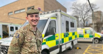Soldier swaps military for ambulance service after being drafted during crisis