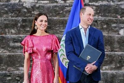 Prince William gives inspiring speech as Kate wows in pink dress at Belize Mayan ruins