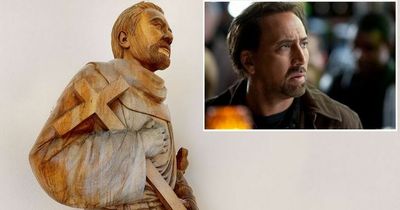 Startled house-hunters in Dorset transfixed by statue of saint that looks like Hollywood legend Nicolas Cage