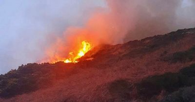 Three crews of firefighters battle wildfire in Howth after 'dry spell' of weather