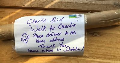 RTE legend Charlie Bird thanks An Post after brilliant delivery note on present ahead of Croagh Patrick climb