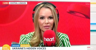 'Cross' Amanda Holden goes political as she takes swipe at Priti Patel after trip to Ukraine border